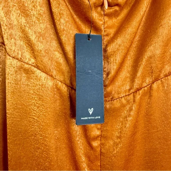 NWT Lulus Constantine Satin Maxi Dress Women’s Sz XL - Picture 9 of 11